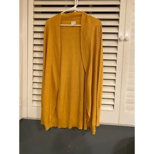 Mustard/yellow long cardigan